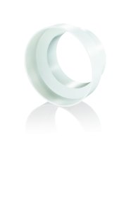 Ventiliacinis perėjimas PLASTIVENT, d100 x 125, plastikinis, baltas, 211P