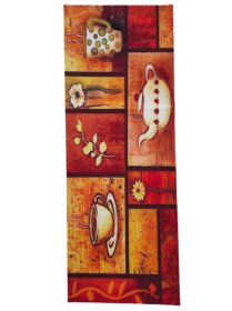 Kilimas RICCO Granada Tea, 45 x 120 cm, 100% neaustinė medžiaga su PVC pagrindu