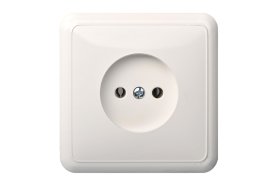 Kištukinis lizdas LIREGUS Delta, 1 vietos, įleidžiamas, baltos sp., be įžeminimo, IKL10-002.Delta/B