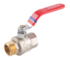 Pilno pralaidumo rutulinis ventilis FERRO Power, ilga rankena, vidus-išorė, 3/8 "