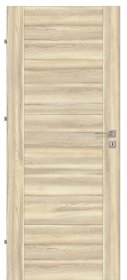 Laminuotos vidaus durys su užlaida VOSTER Duo 20, dešininės, spalva Oak latte, matmenys 2030x844x40 mm