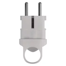 Kištukas EMOS P0039, su įž., kampinis, su kilpa, 3680 W, 250 V~/16 A maks., baltos sp.