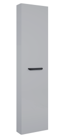 Vonios spintelė ELITA Tall Plus 42, 170 x 41,6 x 14,6 cm, pakabinama, ūkinė, 1 durelės, pilka