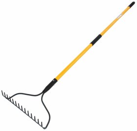 Grėblys HERVIN GARDEN, 14 dantų, stikloplastikinis kotas, ilgis 1,5 m