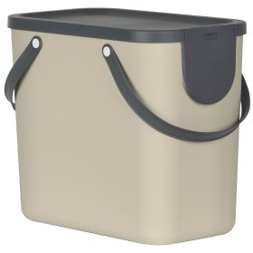 Šiukšlių dėžė rūšiavimui ROTHO Albula, 25 l, cappuccino sp.