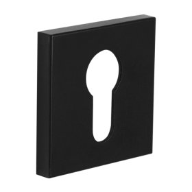 Durų apyraktė INOVO Slim 17, PZ cilindrui, juodas spalvos, kvadratas