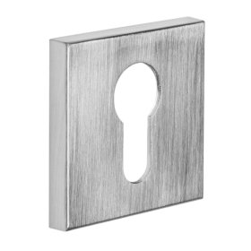 Durų apyraktė INOVO SLIM 17, PZ cilindrui, matinės chromo spalvos, kvadratas