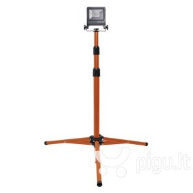 LED prožektorius LEDVANCE Worklight, 1 x 20 W, su stovu, pasukamas, 220-240 V, 4000 K, 1700 lm, IP65, 120 laipsnių, pilkos sp., 780x680x1700 mm