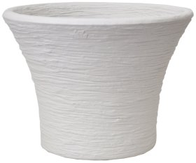 Plastikinis lauko vazonas cm.RO, 40 cm., baltas sp.