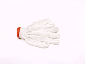 Pirštinės HERVIN, XL dydis, balta spalva, medvilninės, megztos, CE, MP001 (40g.)