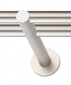 Laikiklis karnizui  STOL-KAR CLASSIC, D-16mm, L-15cm, dvigubas, metalinis, matinio chromo sp.