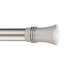 Užbaigimas karnizui STOL-KAR Capri, Metalinis karnizo užbaigimas CAPRI. Skersmuo - 19mm. Spalva - matinis chromas. Pakuotėje - 1vnt.