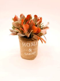 Dirbtinis augalas NOVELLY HOME G8-3B, tekstiliniame vazonėlyje, 14 x 14 x 18cm, medžiaga PU+tekstilė