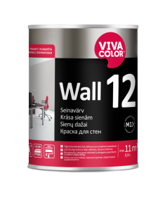 Vandeniniai vidaus dažai VIVACOLOR Wall 12, 0,9 l, A bazė