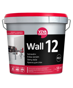 Vandeniniai vidaus dažai VIVACOLOR Wall 12, 4,8 l, A bazė