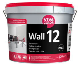 Vandeniniai vidaus dažai VIVACOLOR Wall 12, 9 l, A bazė
