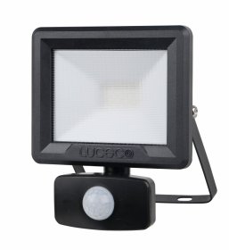 LED prožektorius LUCECO Efld10B40P-05, 10 W, su judesio davikliu, 220-240 V, 800 lm, 4000 K, 25000 val., A170820069