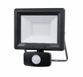 LED prožektorius LUCECO Efld20B40P-05, 20 W, su judesio davikliu, 220-240 V, 1600 lm, 4000 K, 25000 val., A170820070