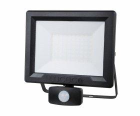 LED prožektorius LUCECO Efld50B40P-05, 50 W, su judesio davikliu, 220-240 V, 4000 lm, 4000 K, 25000 val., A170820072