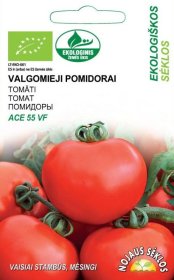 Daržovių sėklos, EKO pomidorai valgomieji Ace 55 VF, 0,2 g., 0025