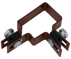 Apkaba tvoros segmentui HERVIN GARDEN, skersmuo 40x60 mm, su tarpinėmis ir varžtais, kampinė, cinkuota ir dažyta, RAL8017