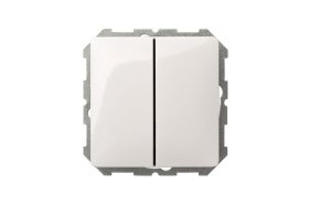 Jungiklis LIREGUS Gama, 2 klavišų, įleidžiamas, baltos spalvos, IJ5 10-003-01