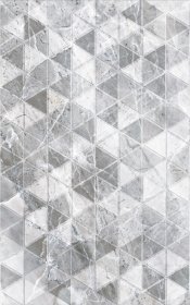 Plytelių keraminis dekoras KAI Jasper 4682, 25 x 40 cm, 1,200 m2/dėž., pilkos spalvos, rombai, Bulgarija