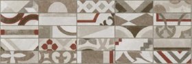 Plytelių keraminis dekoras CERAMICA FIORE Sensi 4727, 25,5 x 75,5 cm, 1,155 m2/dėž., smėlio spalvos, patchwork, Bulgarija