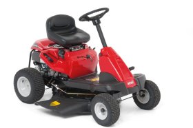 Vejos traktoriukas MTD Minirider 76 Sde, nominali variklio galia 8,6 kW prie 3000 rpm, pjovimo plotis 76 cm, žolės išmetimas per šoną arba mulčiavimas