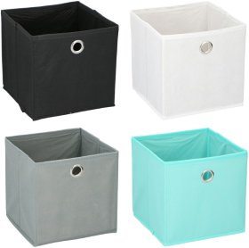 Sulankstoma daiktadėžė su kartoniniu dugnu, įv. spalvų, 20 x 20 x 20 cm