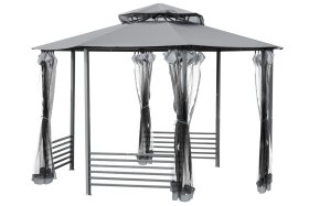 Sodo pavėsinė PIHAPUU Hoogeven, 8 kampų, 380 x 265 x 380 cm