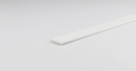 PVC kampinis profilis ARCANSAS 159C, 2000 x 25 x 5 mm, baltas, blizgus