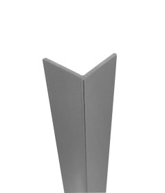PVC kampinis profilis ARCANSAS 1576, 2600 x 20 x 20 mm, sidabrinio metalo spalvos