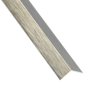 PVC kampinis profilis ARCANSAS 1568, 2600 x 20 x 20 mm, titano spalvos