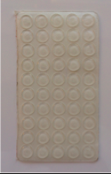 Amortizatorius GTV, 5 x 5 mm, guminis, baldinėms durelėms