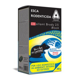 Nuodai graužikų naikinimui Brody Block, vaškiniai blokeliai, 300 g