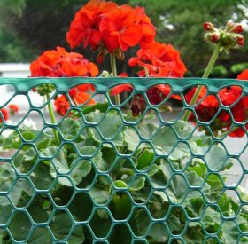 Plastikinis tinklas NORTENE Esa, šešiakampė akis, žalios sp., 1 x 5 m