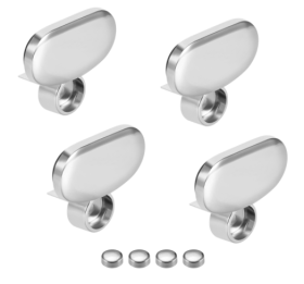 Veidrodžio (stiklo) laikiklis, J-62, 35 x 40 mm, stiklui 4 - 6 mm, 4 vnt., CP