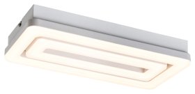 Lubinis LED šviestuvas RABALUX Alana, 2 x 40W, 230V 50Hz, 3000K, 2400 lm, matinės baltos sp., 200 x 410 mm, 5648
