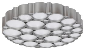 Lubinis LED šviestuvas RABALUX Andela, 48W, 230V 50Hz, 4000K, 2956 lm, dimeriuojamas, sidabro sp., 500 x 90 mm, 6039
