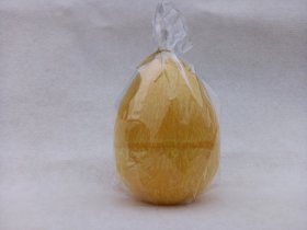 Kvepianti žvakė Velykinis Kiaušinis, augalinis vaškas, geltonos sp., dega apie 48 val., aukštis 14 cm