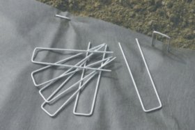 Smeigtukas agroplėvelei, U formos, metalinis, 17 x 3,5 x 17 cm, 10 vnt.