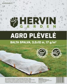 Agro plėvelė HERVIN GARDEN A691330011, 3,2x10m, 17g/m2, baltos sp., AFW3,2x10/17
