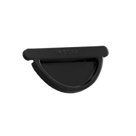 Latako dangtelis BILKA, universalus, skersmuo 125 mm, galinis, juoda spalva, RAL9005