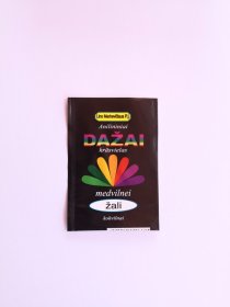 Aniliniai dažai kiaušinių medvilnės dažymui, žalia spalva