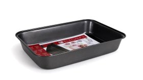 Stačiakampė kepimo forma, juodos sp., neprideganti danga Non-stick, 34 x 24 x 6 cm, 0,5 mm