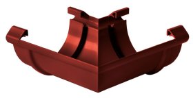 Latako kampas S-LON, skersmuo 125 mm, 90 laipsnių, universalus, raudonos spalvos