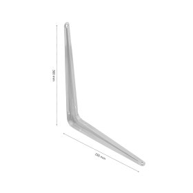 Lentynos laikiklis XIDO, 250 x 300 mm Baltos spalvos, 70021