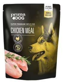 Konservuotas šunų ėdalas PRIMADOG, vištiena, 600g