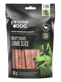 Skanėstas šunims PRIMADOG, ėrienos juostelės, 80g